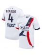 Paris Saint-Germain Lucas Beraldo #4 Vieraspaita 2025-26 Lyhythihainen